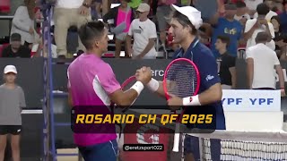 Rosario Challenger 2025 QF: Sebastian Baez [1] vs. Francesco Passaro [5] Highlights