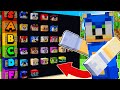 Making A SONIC THE HEDGEHOG Character TIER LIST In Minecraft!