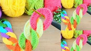 WOW...⚡✅👌Amazing süper easy crochet baby bandana for beginners *online tutorial* # Tunisian