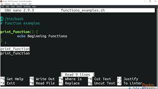Linux Shell Scripting: Automating Command Line Tasks: The Functions | packtpub.com