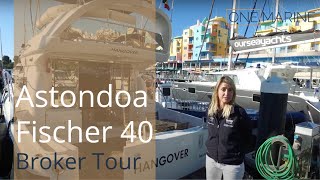 Astondoa Fischer 40 Flybridge Broker Tour | For Sale €129,000 | One Marine Portugal