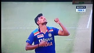Natarajan Taking Wicket in his first debut match | IND vs AUS | 2020