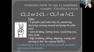 Introduction to ASL Classifiers
