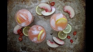 Spicy White Peach Lemonade