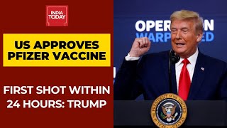 US Approves Pfizer's Covid Vaccine, Trump Boasts Of Delivering Medical Miracle In 9 Months