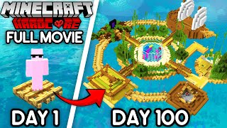 I Survived 100 Days on a Raft in Minecraft Hardcore
