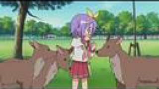 Lucky ☆ Star Tsukasa and deers