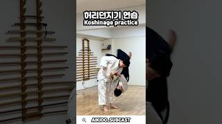 허리던지기 연습! Koshinage practice #aikido #hipthrow #koshinage #martialarts #jujutsu #호신술 #운동 #취미 #취미생활