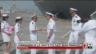 Commander of Navy's 7th fleet being removed