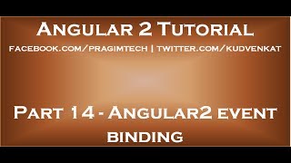 Angular2 Event Binding
