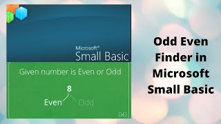 Small Basic: Odd Even Finder