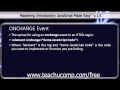JavaScript Training Tutorial The ONCHANGE Event