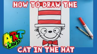 How to Draw CAT IN THE HAT!!!