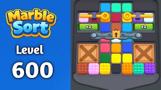 Marble sort Level 600 walkthrough solution