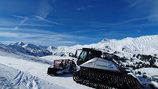 Relaxing on the Betelberg ski-lift in Lenk (Switzerland)