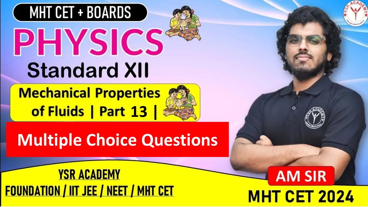 Mechanical Properties Of Fluids | Multiple Choice Questions | Lecture ...