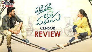 Padi Padi Leche Manasu censor REVIEW | Sharwanand | Sai Pallavi | Hanu Raghavapudi | Telugu Cinema