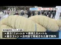 「日本一大きいしめ縄」掛け替え　福岡・宮地嶽神社