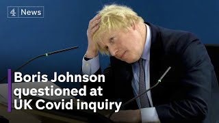 Covid inquiry: Boris Johnson apologises as relatives of Covid victims protest