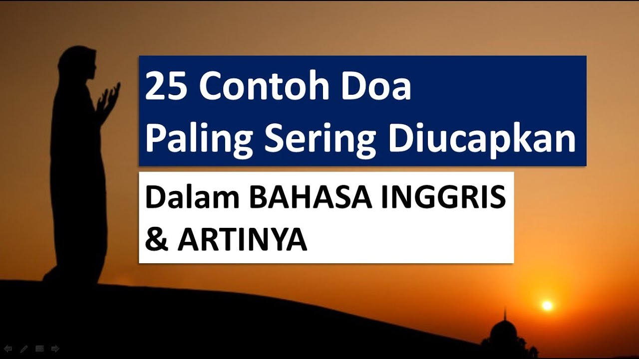 Doa Bahasa Inggris Singkat - Homecare24