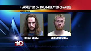 Four charged in Vincennes drug arrests