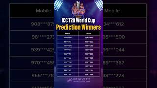 Aadhan ICC T20 World Cup 2024 Prediction Contest Winners #t20worldcup #contestwinners #cricket