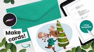 How To Make Greeting Cards In Procreate • Free Template!