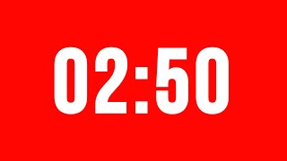 2 Minute 50 Second Timer With Alarm Without Music
