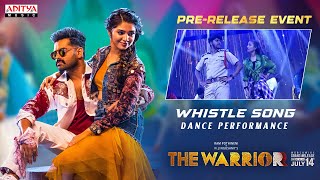 Whistle Song Dance Performance At The WARRIORR Pre Release Event LIVE|Ram Pothineni, Krithi Shetty