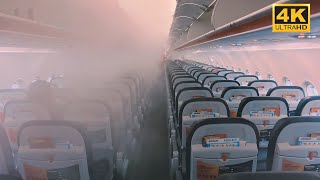 Very Foggy Cabin - Full Flight Sydney to Melbourne Avalon Jetstar JQ605 Airbus 320-200