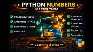 Python Numbers & Math Tutorial | Python Basics for Beginners (Integers, Floats, Exponents & More)