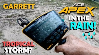 Metal Detecting | Garrett Ace APEX | PARK Review + LIVE DIGS | Does the Apex Survive RAIN?