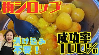 【青梅無くても大丈夫！】むしろ簡単に美味しい梅シロップが飲めますよ♪