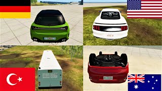 How different countries drive in BeamNG Drive