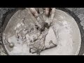 |ASMR| Super dusty sand cement dry+water 💦 crumbling |Sleep Aid| |Oddlysatisfying|