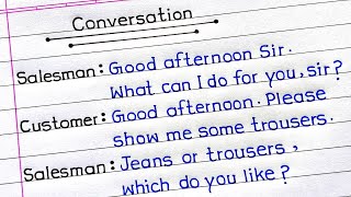 Conversation Between Shopkeeper And Customer | Conversation In English |