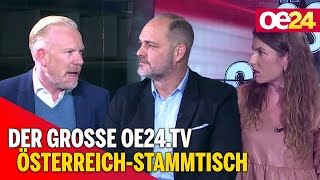 Der große oe24.TV Österreich-Stammtisch mit Heimo Lepuschitz, Alex Nausner und Andrea Lautmann
