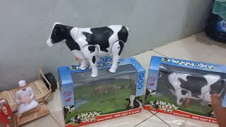 UNBOXING CUTE COW TOYS, COW LIMOSIN, GRANDONG COW, COLORFUL COW, COW BATTERY