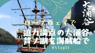 【旅行Vlog】 ＃11　箱根、大涌谷、芦ノ湖、海賊船、箱根ロープウェイ［早雲山 /桃源台 / 神奈川県］