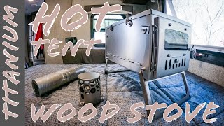 HOT TENT WOOD STOVE | POMOLY T1 MINI TITANIUM | Initial Impressions \u0026 Why I Chose It