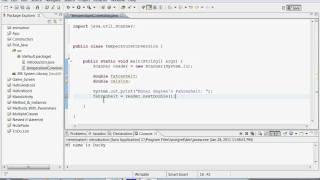 3RD Java Tutorial: Temperature Conversion