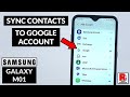 How to Sync Contacts to Your Google Account on Samsung Galaxy M01