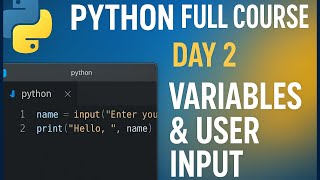 Python Variables and Data Types Explained | Python Programming Day 2