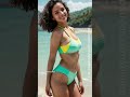 AI Lookbook 4K | High Waisted Bikini Fashion [P1]  #ailookbook #aiart #stablediffusion