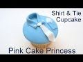 Father's Day Shirt & Tie Cupcake Decorating How to by Pink Cake Princess Father's Day Shirt & Tie Cupcake Decorating How to by Pink Cake Princess