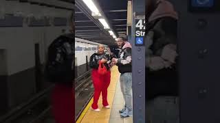 Woman Wig Snatched On NYC Train Platform