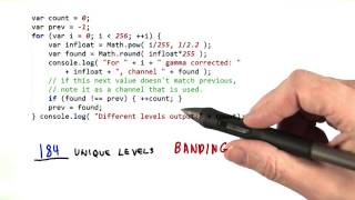 Gamma Banding - Interactive 3D Graphics