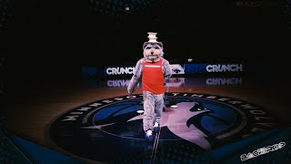 CRUNCH THE WOLF | Timberwolves Mascot Trys Famous \