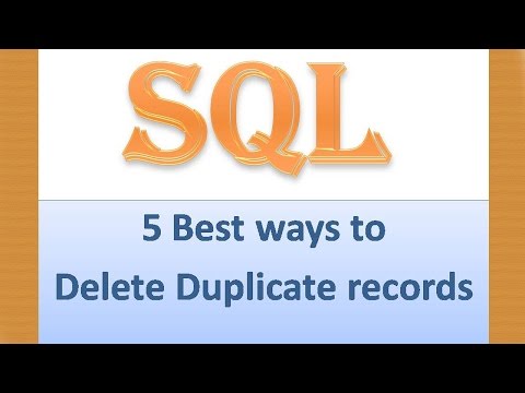 How to Delete Duplicate records(rows) in SQL Server How to Delete Duplicate records(rows) in SQL Server