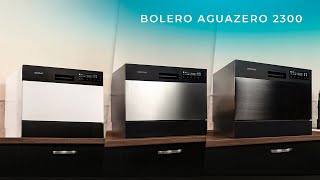 Bolero Aguazero 2300 Compact dishwasher with 6 place settings, 8 programs, and Class D.